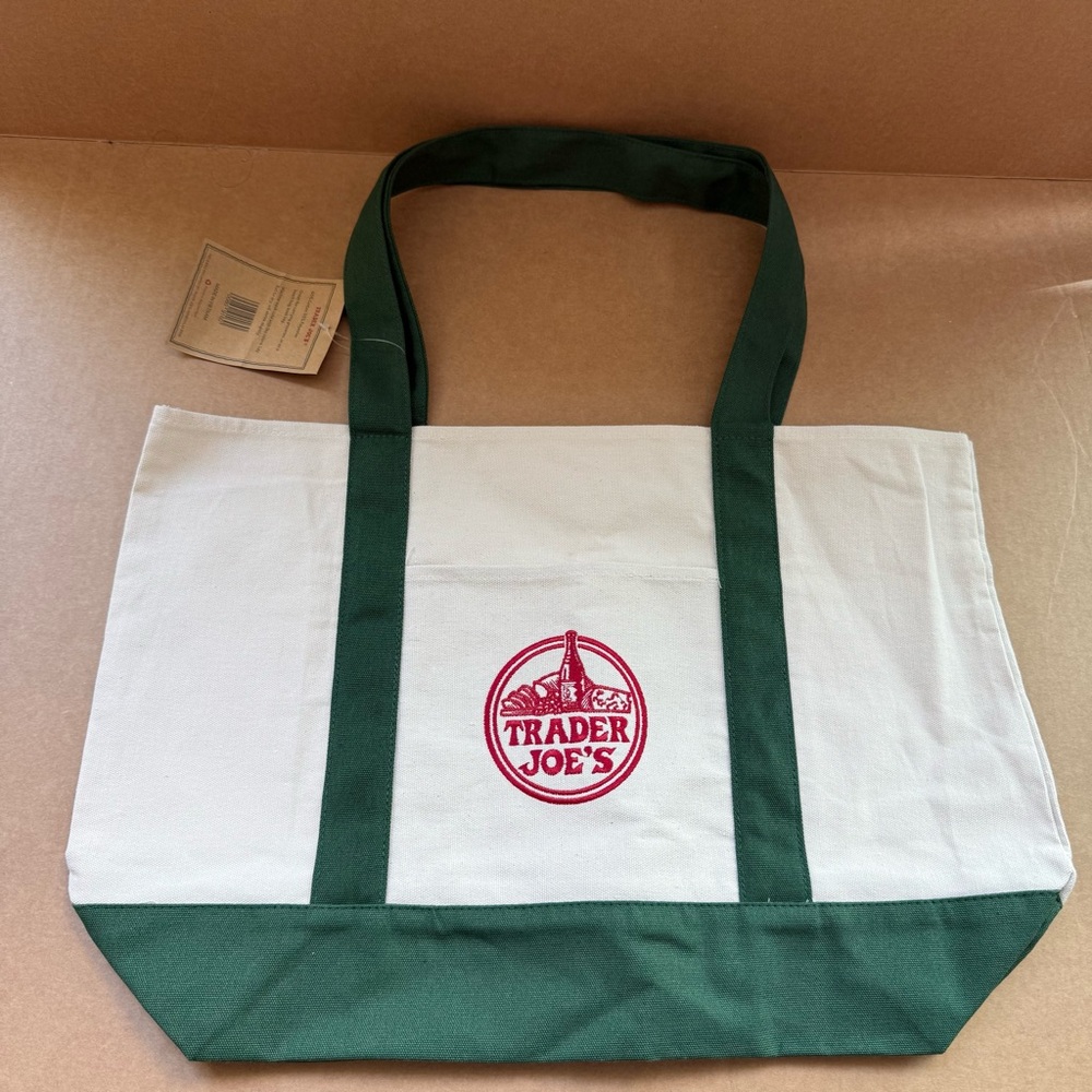New Large Trader Joe’s Canvas Tote Bag